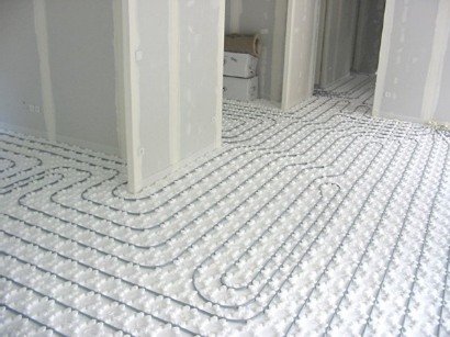 Pose de plancher chauffant hydraulique